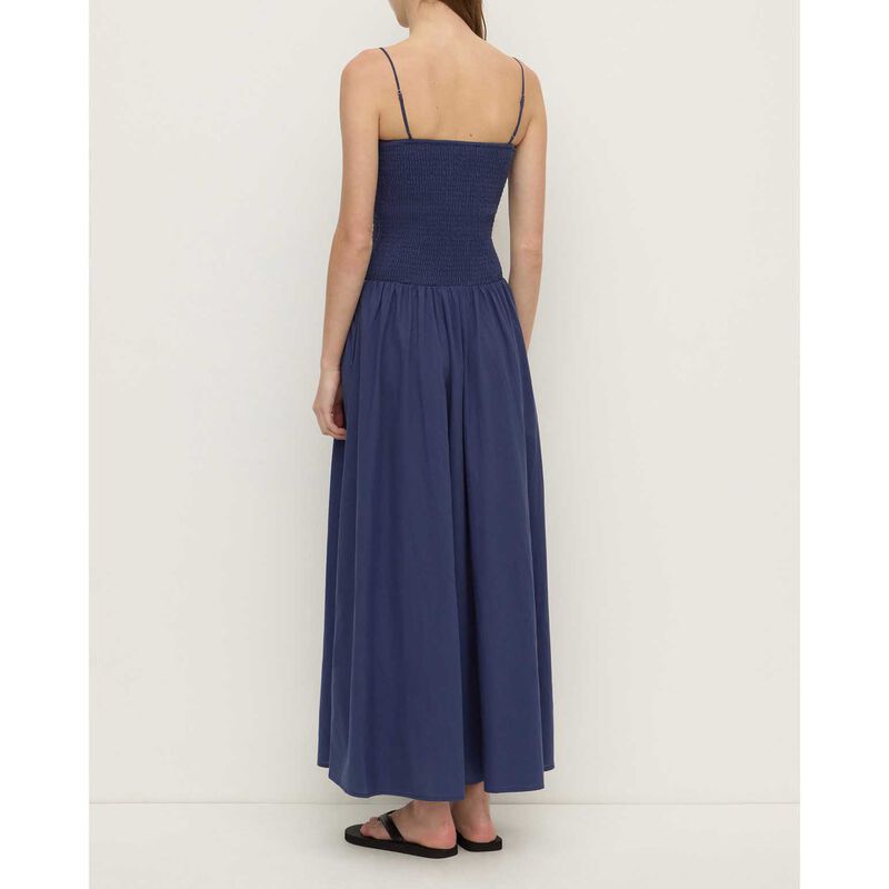 Assembly Label Connie Cotton Shirred Dress Imperial Blue image number 1